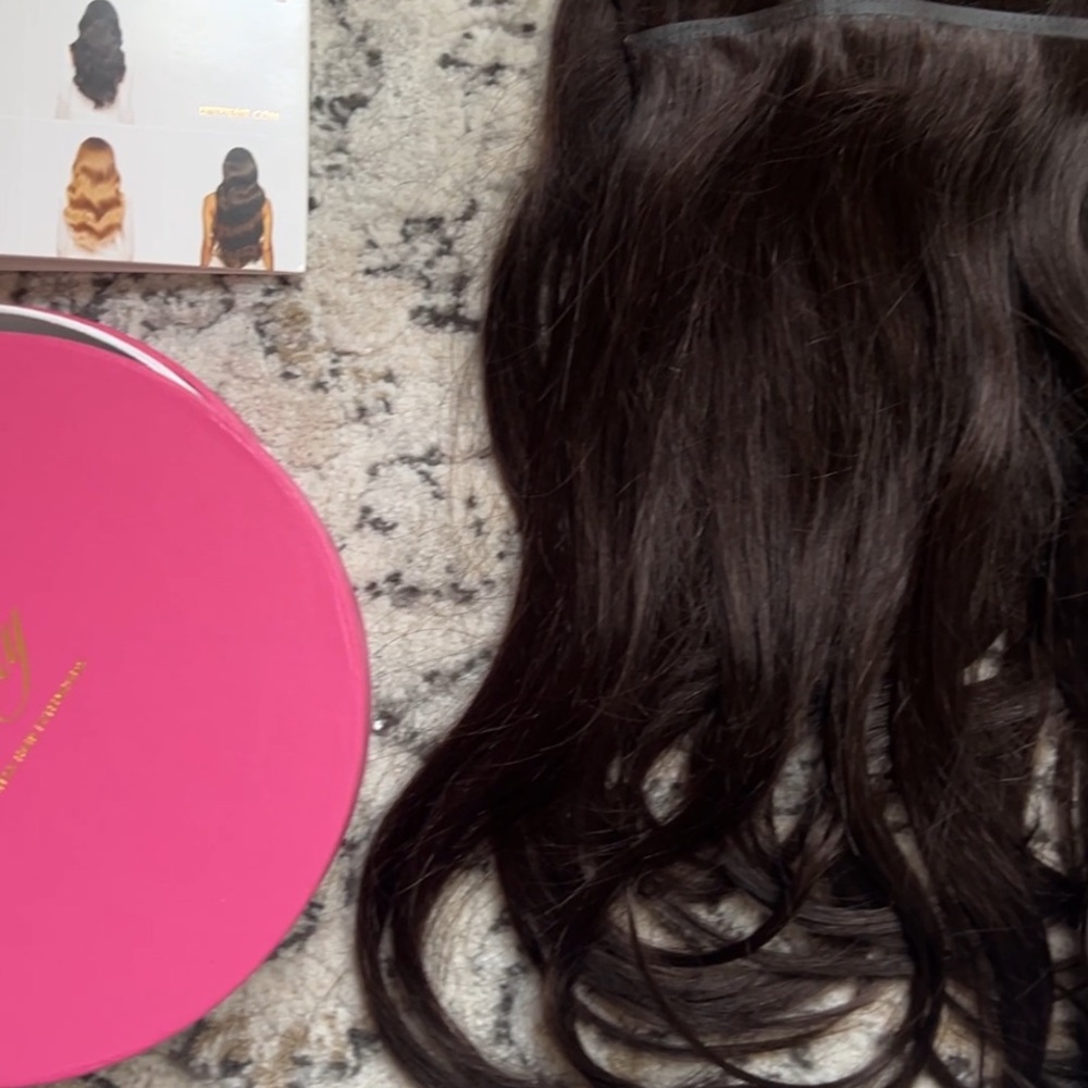 Luxy seamless 16 inch dark brown extensions 160 grams